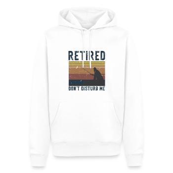 Rentner Sprüche & Geschenke Ruhestand - Männer Premium Bio Hoodie - Weiß - Vorne - Nico (187cm)
