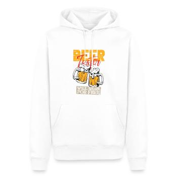 Feiern Bier Party Spruch I Biertrinken - Männer Premium Bio Hoodie - Weiß - Vorne - Nico (187cm)