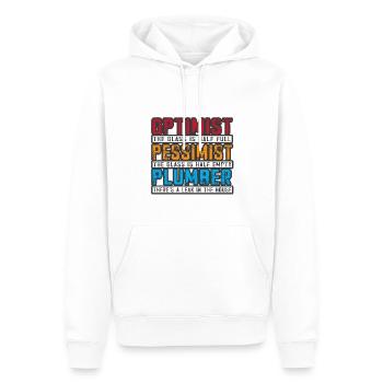 Handwerker Installateur Spruch Klempner - Männer Premium Bio Hoodie - Weiß - Vorne - Nico (187cm)