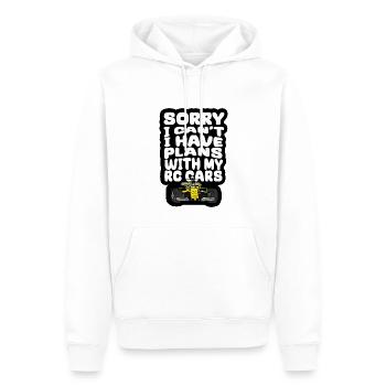 RC Auto Hobby Spruch Ferngestuertes Auto - Männer Premium Bio Hoodie - Weiß - Vorne - Nico (187cm)