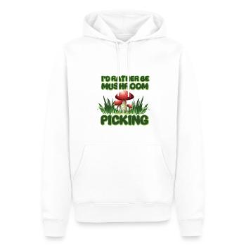 Pilzsammler Pilz Motiv für Pilzsucher - Männer Premium Bio Hoodie - Weiß - Vorne - Nico (187cm)