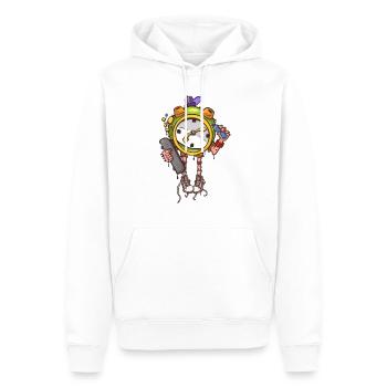 Skater Wecker - Männer Premium Bio Hoodie - Weiß - Vorne - Nico (187cm)