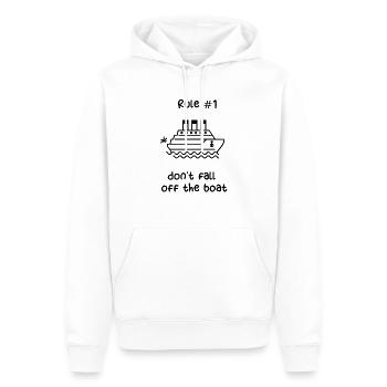 KREUZFAHRTSCHIFF - SCHWARZES KREUZFAHRTSCHIFF - Männer Premium Bio Hoodie - Weiß - Vorne - Nico (187cm)