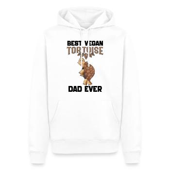Tortue - Sweat à capuche Premium bio Homme - blanc - Devant - Nico (187cm)