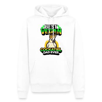 Oiseau Cockatiel - Sweat à capuche Premium bio Homme - blanc - Devant - Nico (187cm)
