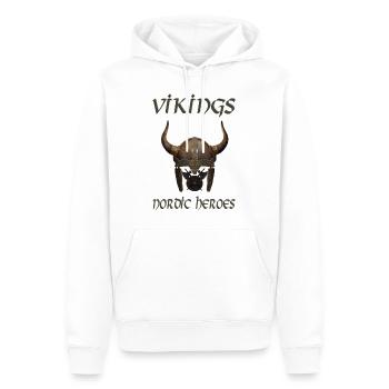 VIKINGS NORDIC HEROES nouveau - Sweat à capuche Premium bio Homme - blanc - Devant - Nico (187cm)