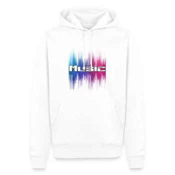 Music - Männer Premium Bio Hoodie - Weiß - Vorne - Nico (187cm)