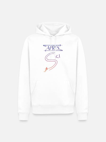Apres Ski ski - Männer Premium Bio Hoodie - Weiß