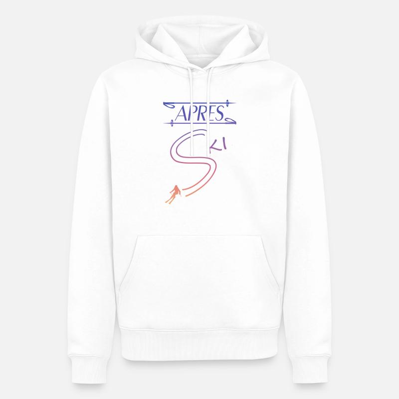 Apres Ski ski - Männer Premium Bio Hoodie - Weiß