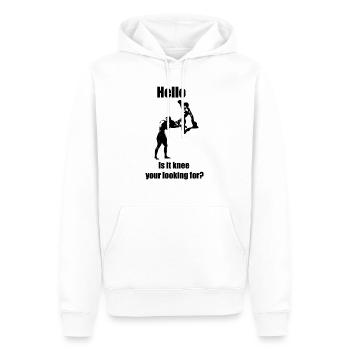 Is it knee your looking for? - Men’s Premium Organic Hoodie - white - Front - Nico (187cm)