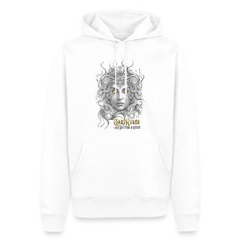 Medusa Gakirules - Sweat à capuche Premium bio Homme - blanc - Devant - Nico (187cm)