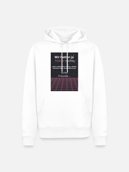 Kinder der 80er - Männer Premium Bio Hoodie - Weiß