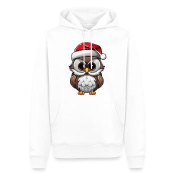 Owls Christmas - Men’s Premium Organic Hoodie - white - Front - Nico (187cm)