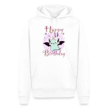 Chauve-souris de fête, un must pour les noctambules. - Sweat à capuche Premium bio Homme - blanc - Devant - Nico (187cm)