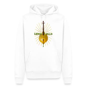 Citron Violoncelle Citroncello - Sweat à capuche Premium bio Homme - blanc - Devant - Nico (187cm)