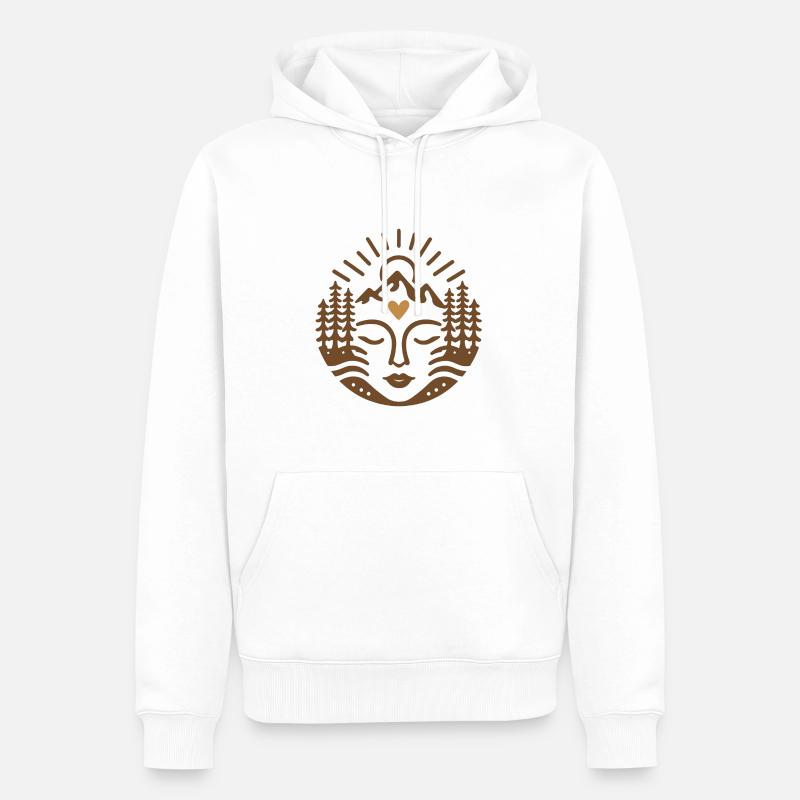 Feiere die Mutter Erde - Männer Premium Bio Hoodie - Weiß