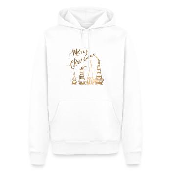 FELIZ NAVIDAD - Männer Premium Bio Hoodie - Weiß - Vorne - Nico (187cm)