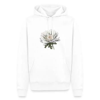 Alpenblume - Männer Premium Bio Hoodie - Weiß - Vorne - Nico (187cm)