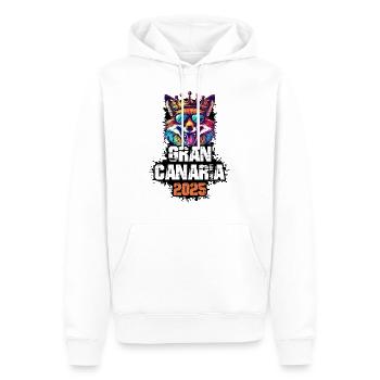 Gran Canaria 2025 Urlaub Fuchs - Männer Premium Bio Hoodie - Weiß - Vorne - Nico (187cm)