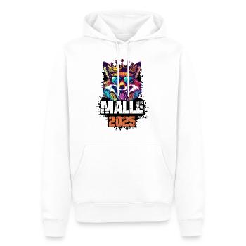 Malle 2025 Urlaub Fuchs - Männer Premium Bio Hoodie - Weiß - Vorne - Nico (187cm)