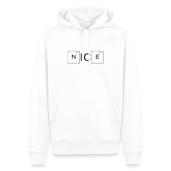 Nice - Men’s Premium Organic Hoodie - white - Front - Nico (187cm)