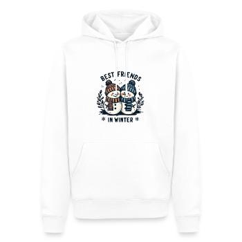 2 Snowman Friends - Men’s Premium Organic Hoodie - white - Front - Nico (187cm)