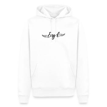 Engel - Männer Premium Bio Hoodie - Weiß - Vorne - Nico (187cm)