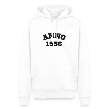 Anno 1956 Geburtstag Geburtsjahr - Männer Premium Bio Hoodie - Weiß - Vorne - Nico (187cm)