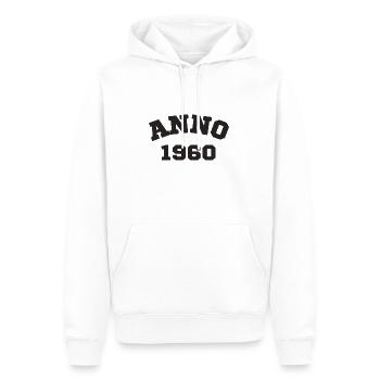 Anno 1960 Geburtstag Geburtsjahr - Männer Premium Bio Hoodie - Weiß - Vorne - Nico (187cm)