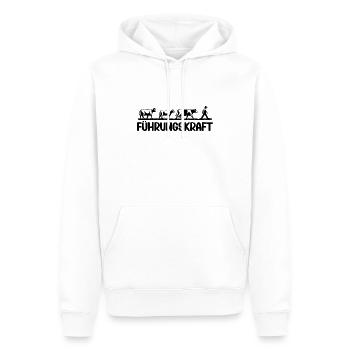 Landwirt Bauer Viehzüchter Milchbauer Geschenkidee - Männer Premium Bio Hoodie - Weiß - Vorne - Nico (187cm)