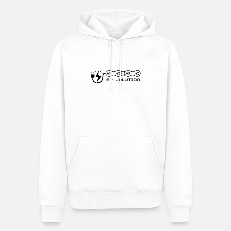 EVolution Ebike - Männer Premium Bio Hoodie - Weiß