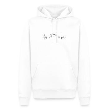 Sneakers - Sweat à capuche Premium bio Homme - blanc - Devant - Nico (187cm)