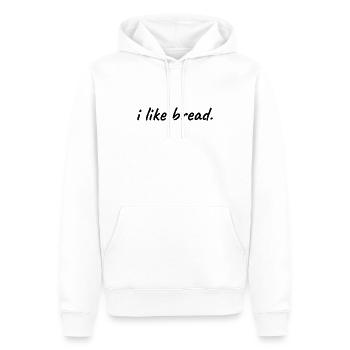 I Like Bread Baken Baker Bread Gift Idea - Men’s Premium Organic Hoodie - white - Front - Nico (187cm)