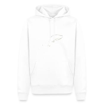 Illustration d’axolotl cosmique - Sweat à capuche Premium bio Homme - blanc - Devant - Nico (187cm)