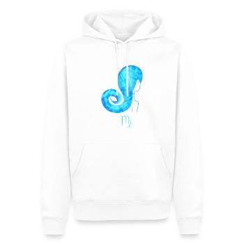 Jungfrau - Männer Premium Bio Hoodie - Weiß - Vorne - Nico (187cm)