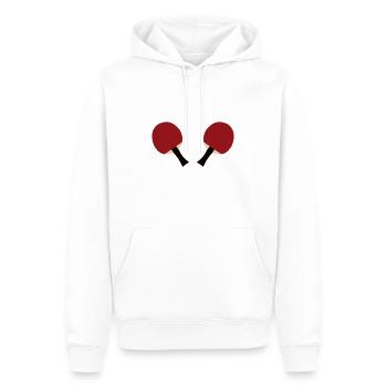 2x Tischtennisschläger - Männer Premium Bio Hoodie - Weiß - Vorne - Nico (187cm)