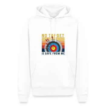 Lustiger Bogensport Spruch Bogenschießen - Männer Premium Bio Hoodie - Weiß - Vorne - Nico (187cm)