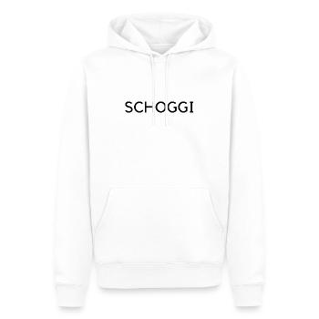 schoggi - Männer Premium Bio Hoodie - Weiß - Vorne - Nico (187cm)
