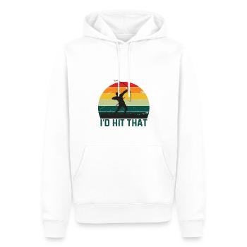 Lustiger Bogensport Spruch Bogenschießen - Männer Premium Bio Hoodie - Weiß - Vorne - Nico (187cm)