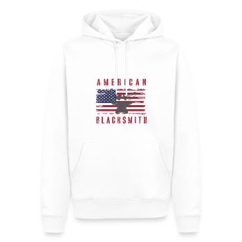 Lustiger Schmied Spruch & Schmieden - Männer Premium Bio Hoodie - Weiß - Vorne - Nico (187cm)
