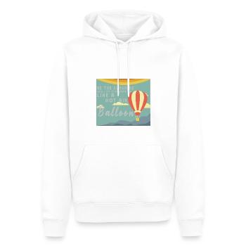 Heißluftballon & Ballon Fahrer Geschenk - Männer Premium Bio Hoodie - Weiß - Vorne - Nico (187cm)