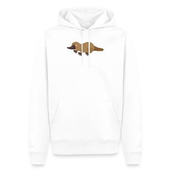 Schnabeltier - Männer Premium Bio Hoodie - Weiß - Vorne - Nico (187cm)