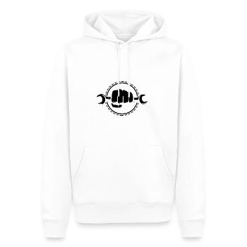 Werkstatt - Schraubendreher Schrauber Bastler - Männer Premium Bio Hoodie - Weiß - Vorne - Nico (187cm)