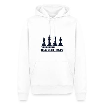 Lusitger Schachspieler Spruch I Schach - Männer Premium Bio Hoodie - Weiß - Vorne - Nico (187cm)