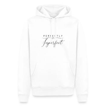 Parfaitement imparfait - Sweat à capuche Premium bio Homme - blanc - Devant - Nico (187cm)