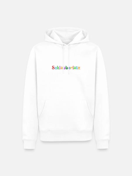 Schlabberlatz - Männer Premium Bio Hoodie - Weiß