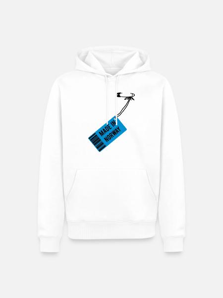 Made in Norway - Men’s Premium Organic Hoodie - white