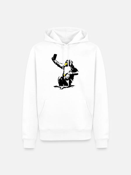INOLA-SELFIE-04 - Männer Premium Bio Hoodie - Weiß