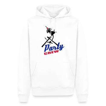apres_ski_party_crew_3c - Männer Premium Bio Hoodie - Weiß - Vorne - Nico (187cm)
