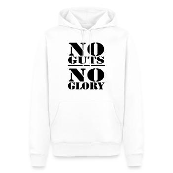 No guts, no Glory - Männer Premium Bio Hoodie - Weiß - Vorne - Nico (187cm)